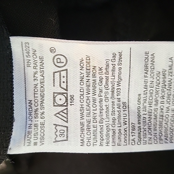 Banana Republic size 4 black stretch crop trousers - Picture 7 of 7